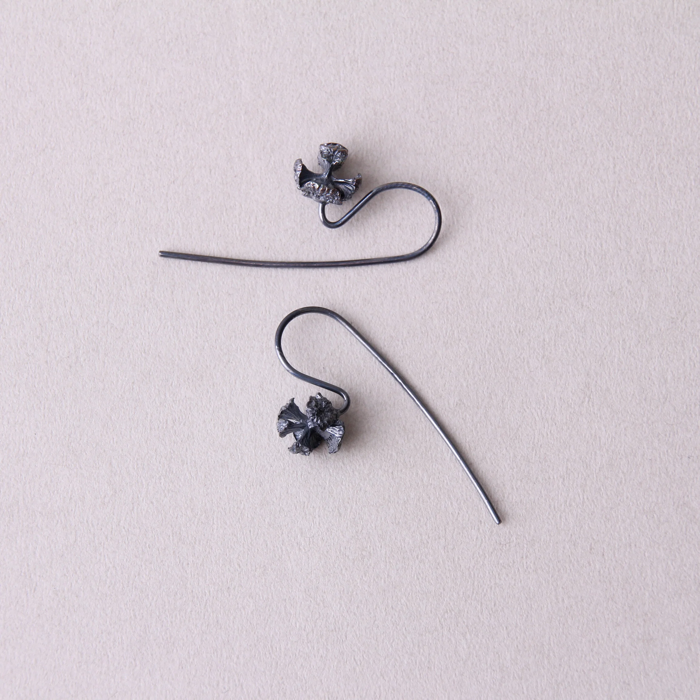 Thuja earrings oxidized