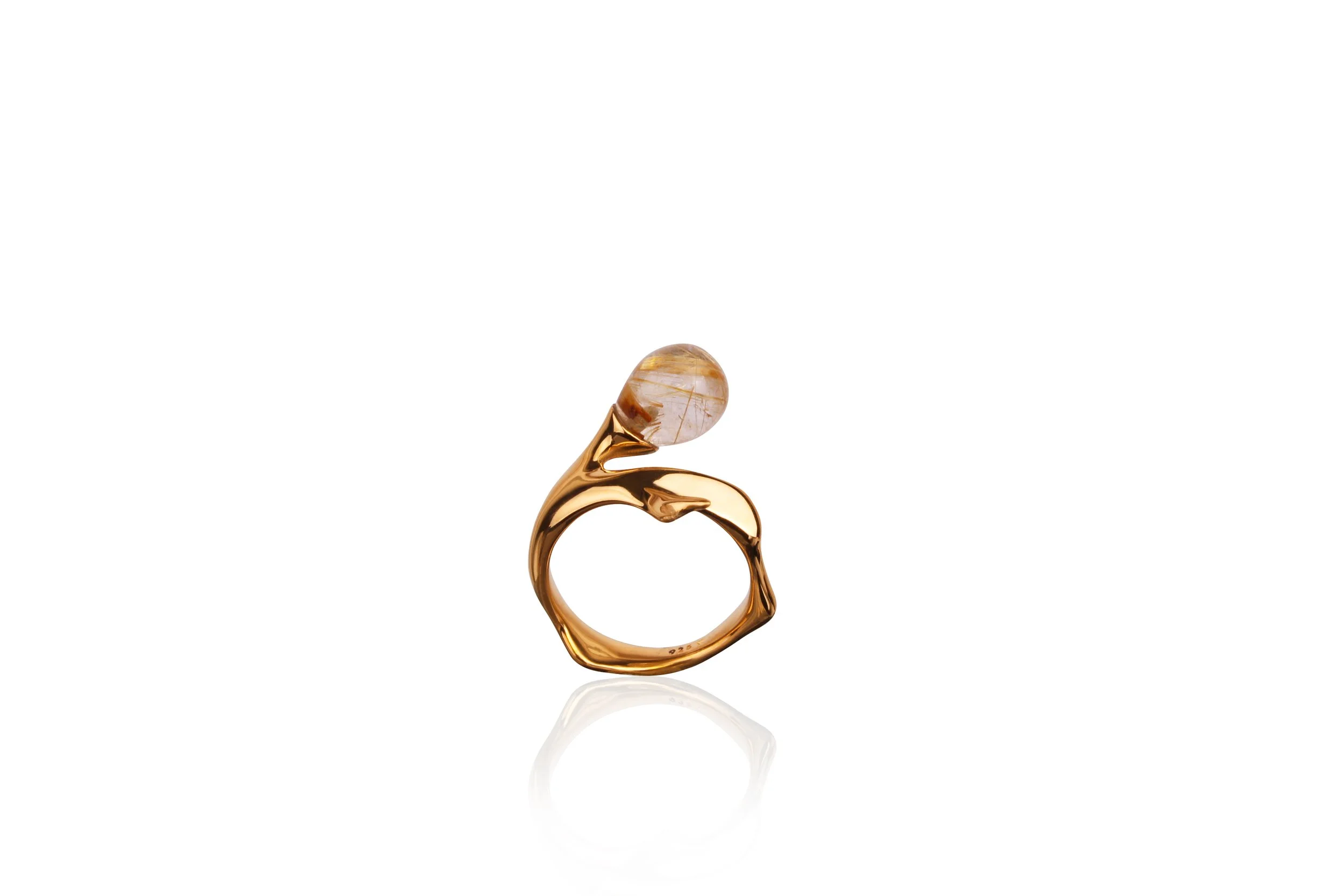Vido jewels Branch ring med rutil quartz FG.JPG