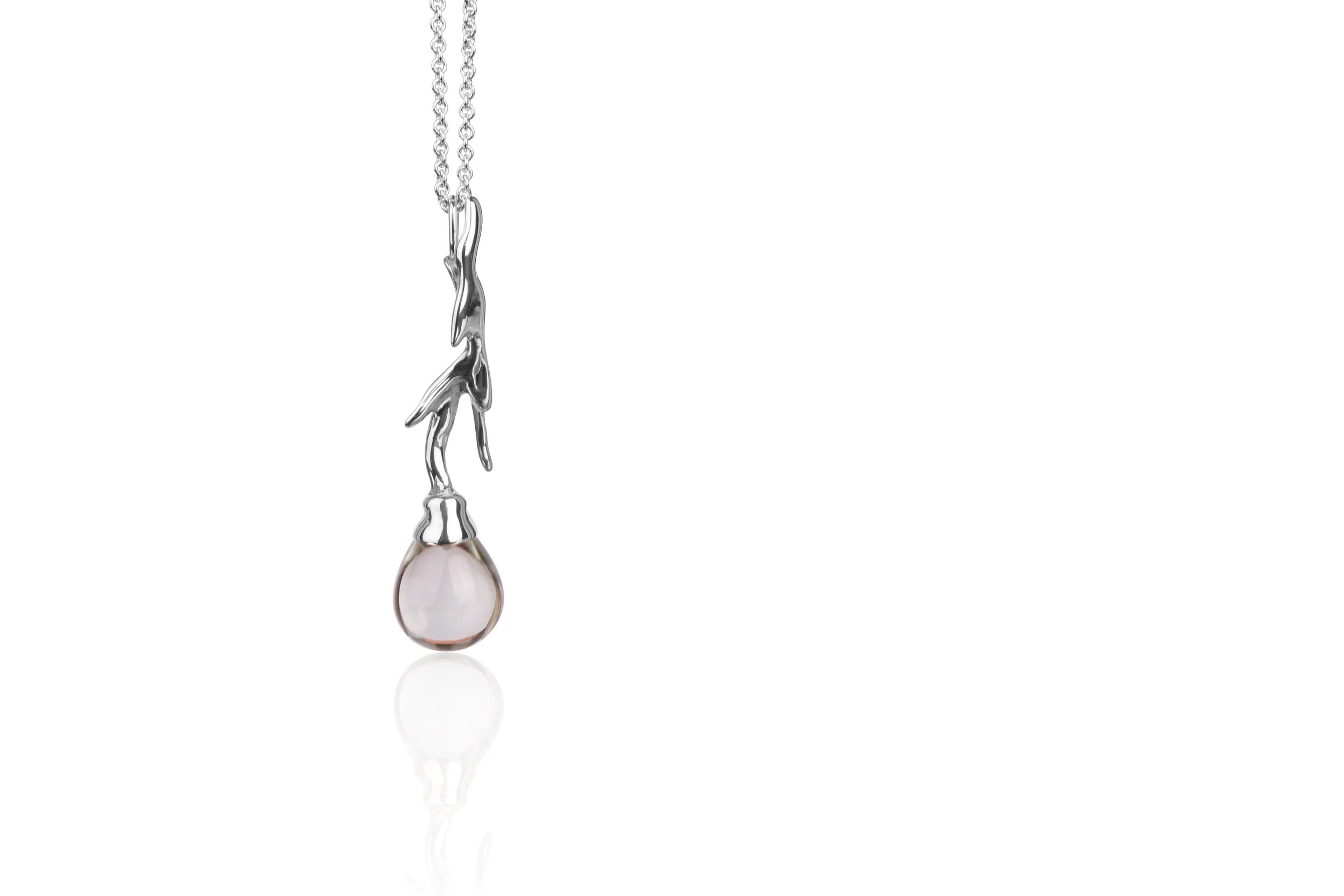 BRANCH PENDANT WITH PRASIOLITE