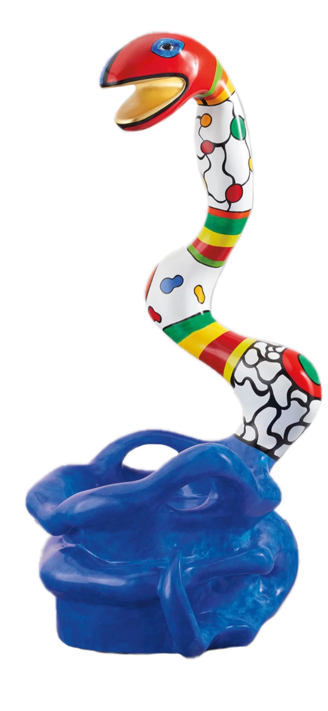 “Pouf serpent bleu” (1991) Résine - 178 × 89 × 81 cm édition limitée 1/20