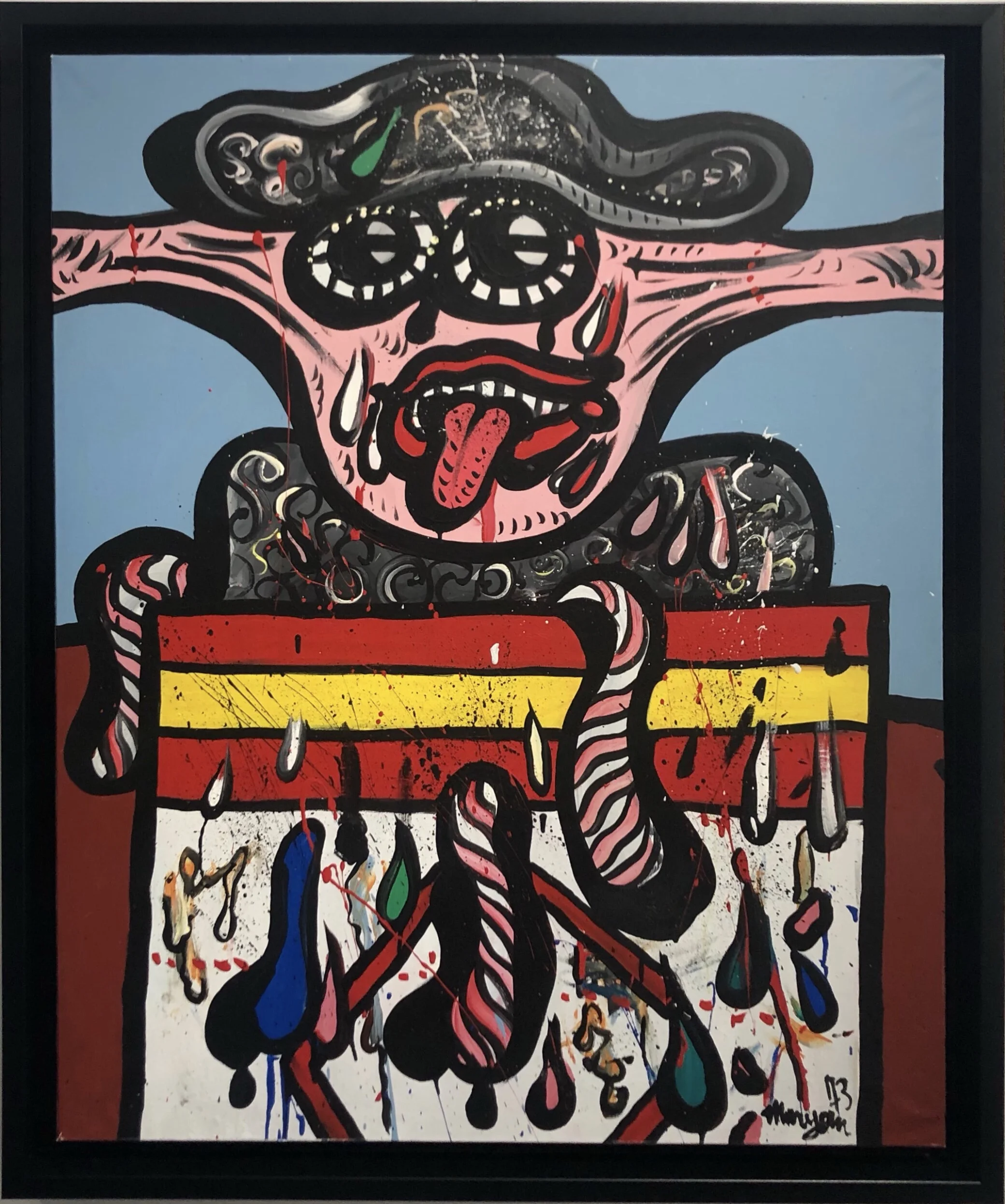 “Untitled” (1973) Acrylique on canvas - 98 × 79 cm