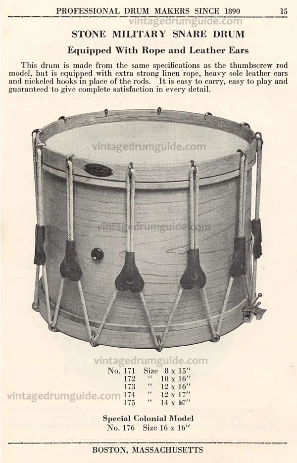 An original Stone Catalog listing for this drum. vintagedrumguide.com