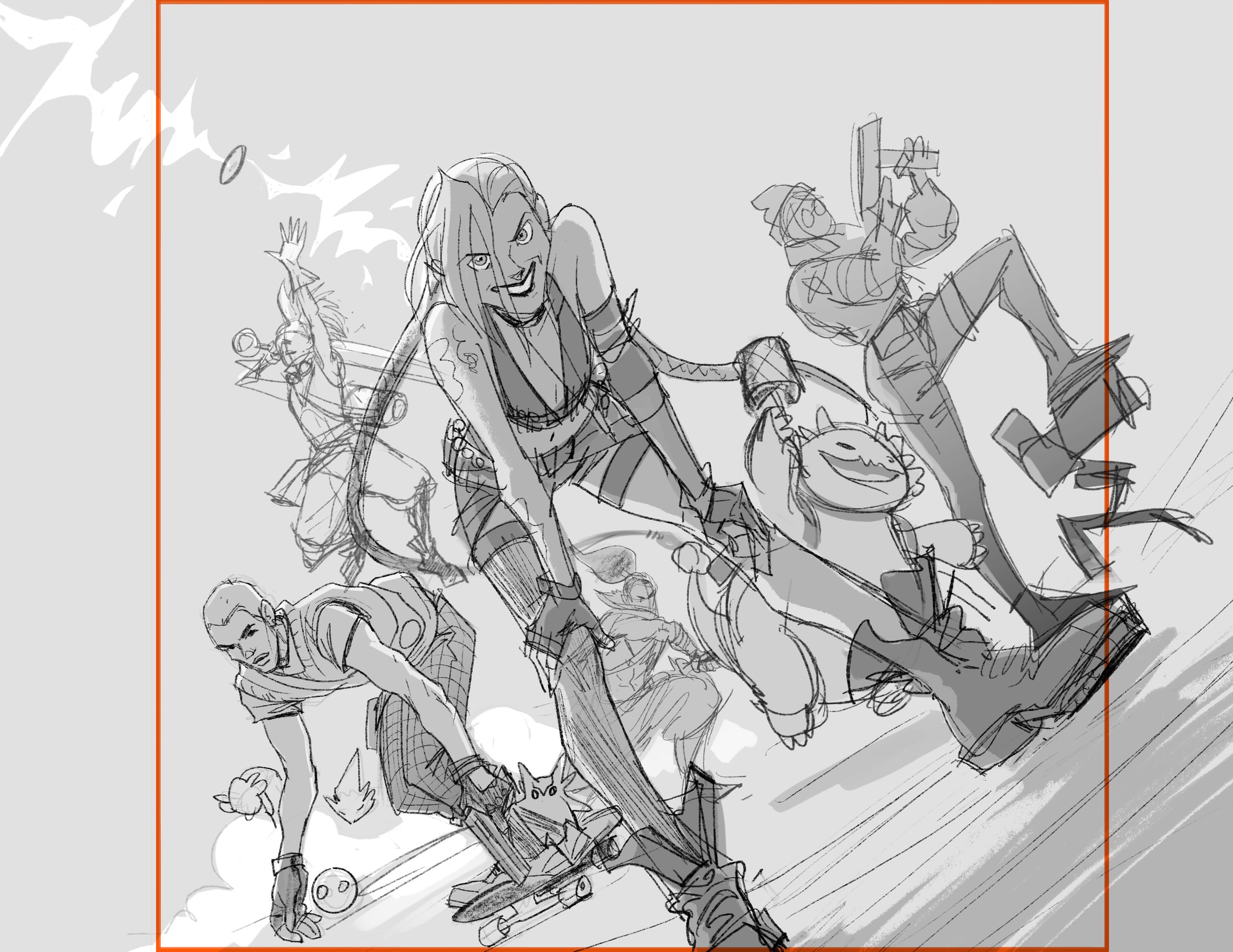  Alternate sketches 