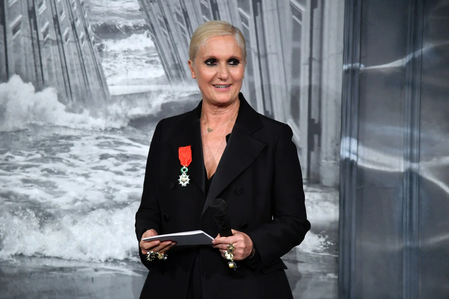 Maria Grazia Chiuri receiving the “Légion D’Honneur”, Photo Courtesy of Dior