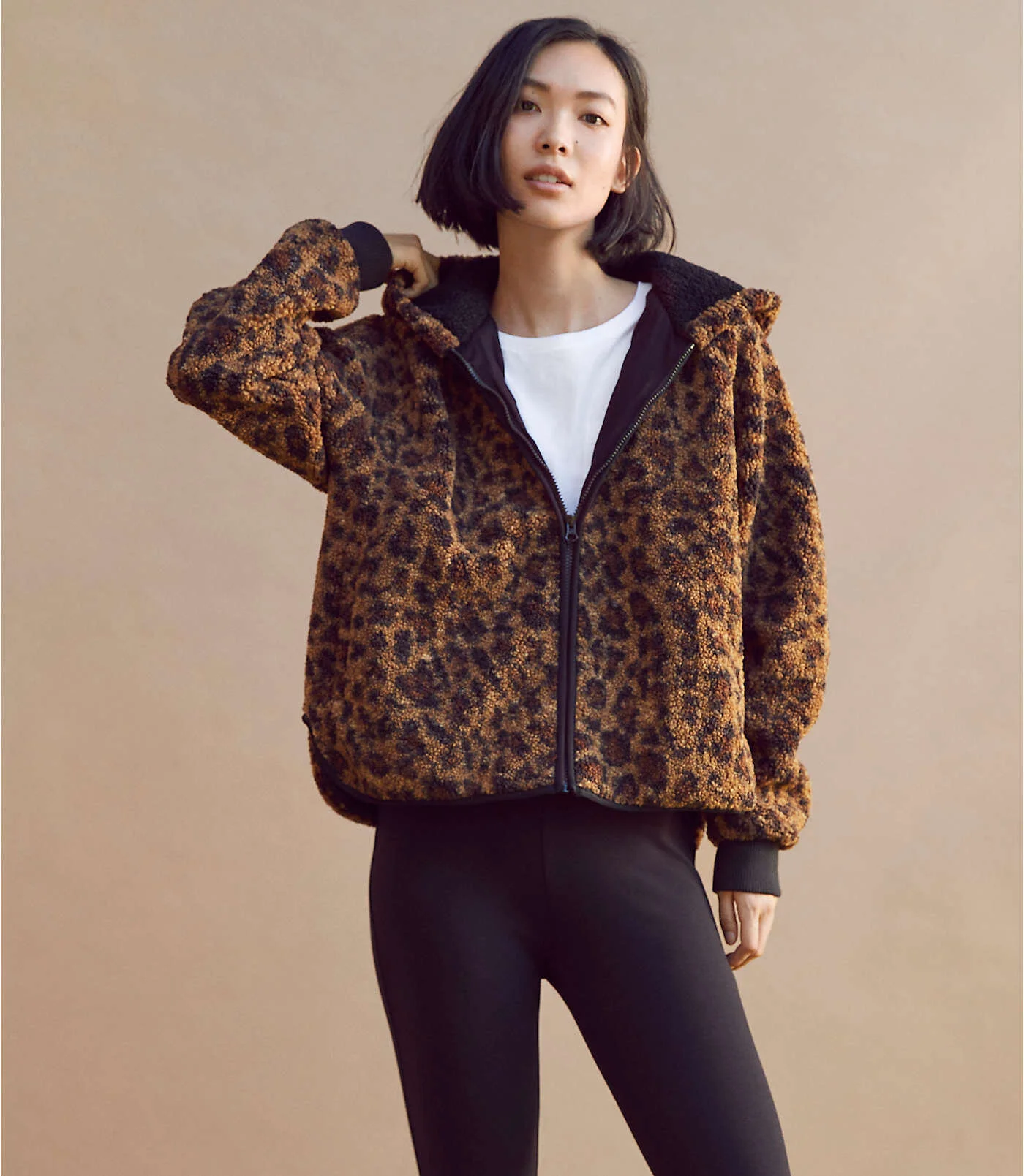 Lou & Grey // Leopard Cozy Up Jacket