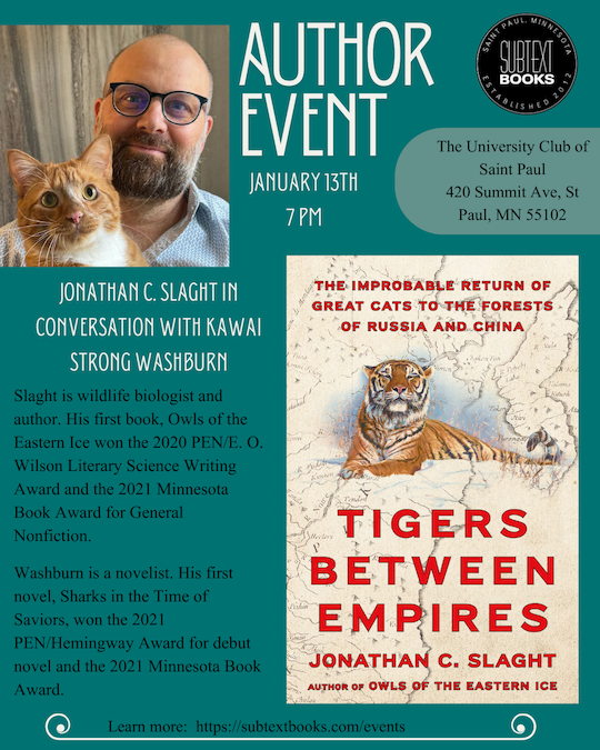 TIGERS BETWEEN EMPIRES: Jonathan C Slaght in conversation with Kawai Strong Washburn