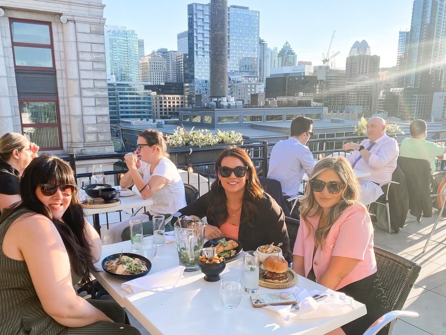 Missing Montreal ❤️ and rooftops dinners with the gals 🙌🏼
@shayna_apopofcolour @thetrendyfiles 
Moments like these I do not take for granted! 
Love you ladies 🥰

Follow my shop @lifestyleofleslie on the @shop.LTK app to shop this post and get my e