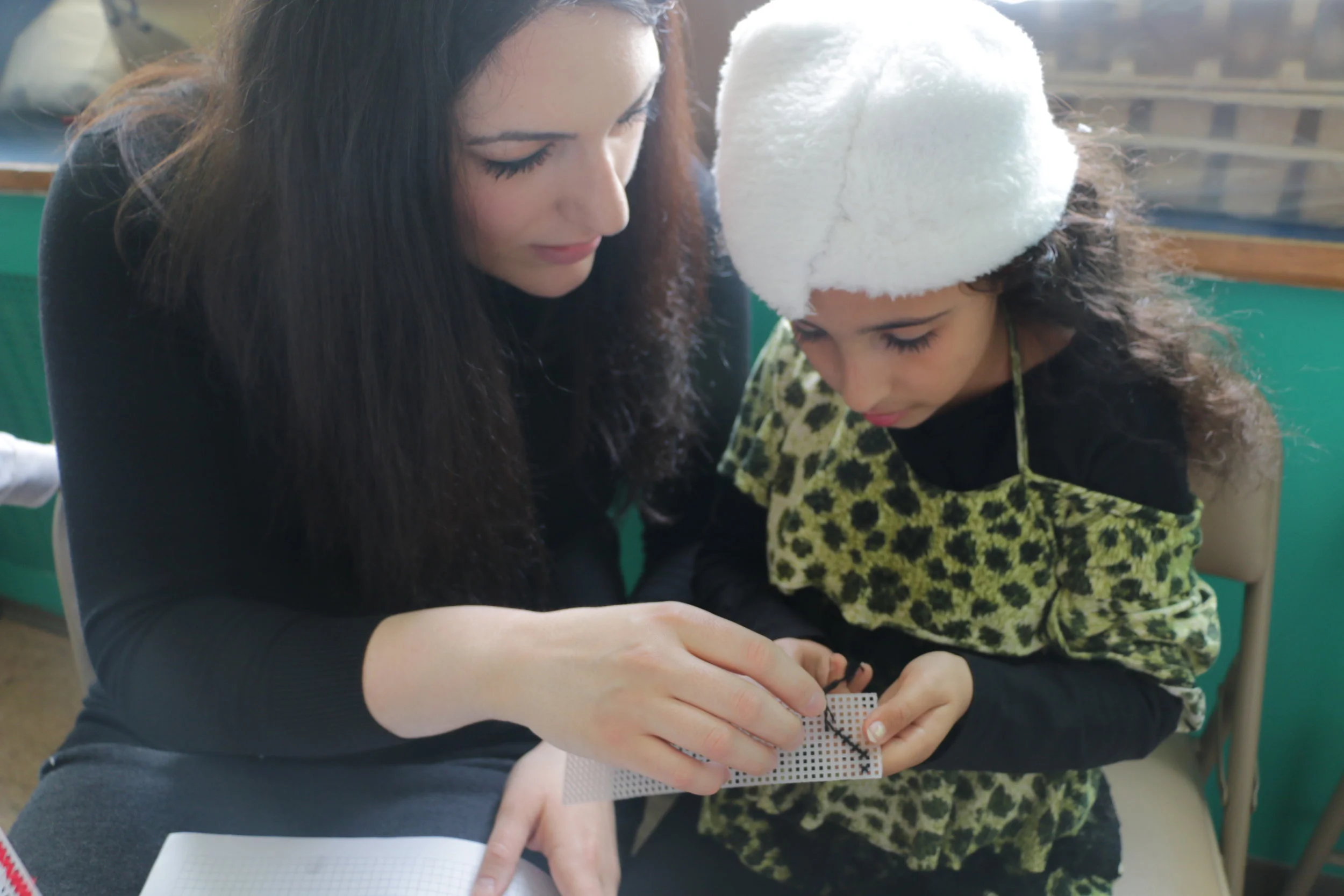 Youth Tatreez Workshop at the Arab American Family Support Center in Brooklyn, New York [PHOTOS]