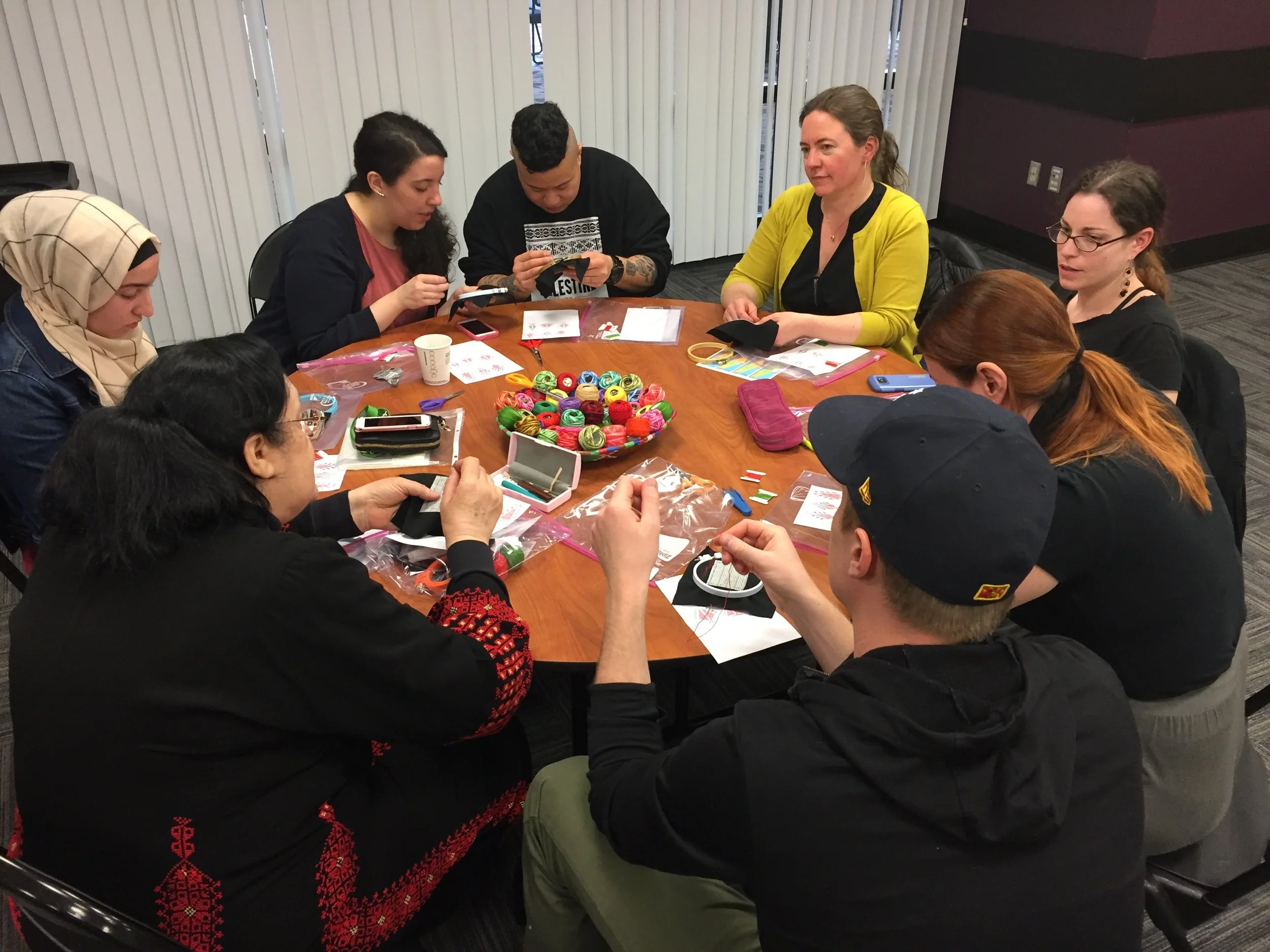 (10.7.2017) Brooklyn Tatreez & Tea Embroidery Workshop Series