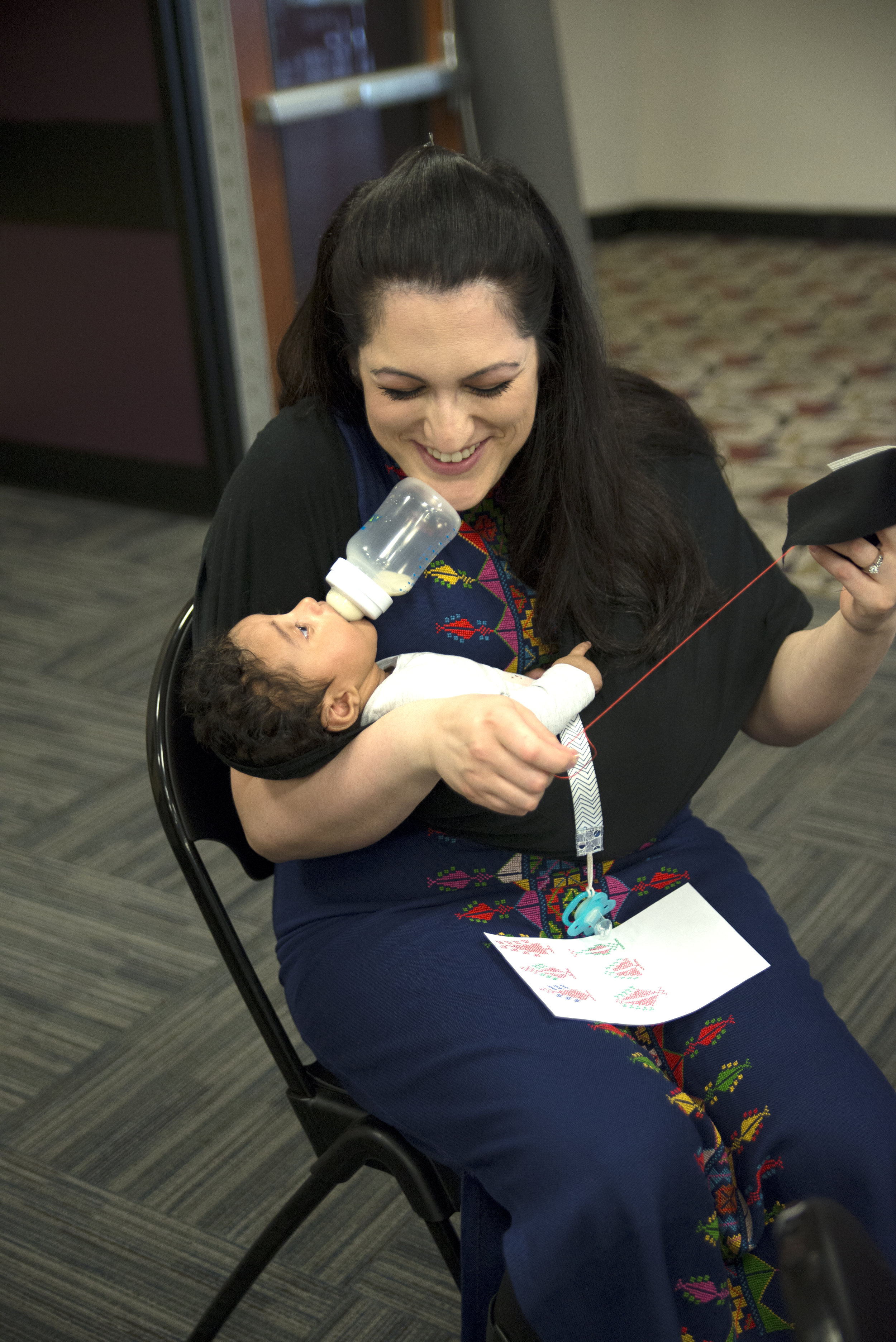  April 2017 Tatreez &amp; Tea Workshop  Portland State University  Photograph courtesy of Oregon Folklife Network 