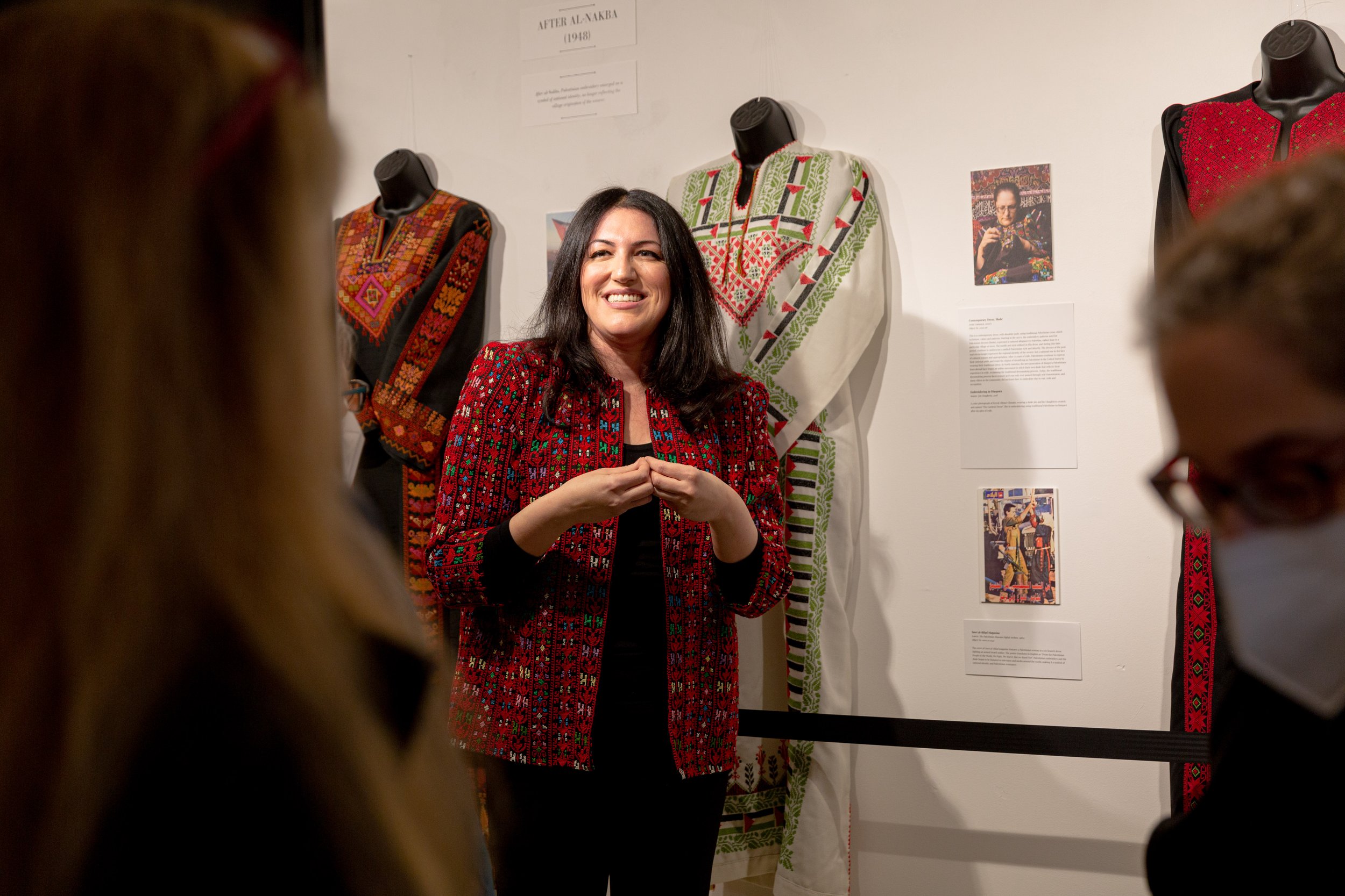 Opening Night of Photograph by Farrah Skeiky, TATREEZ INHERITANCE at the Museum of the Palestinian People, 2023 