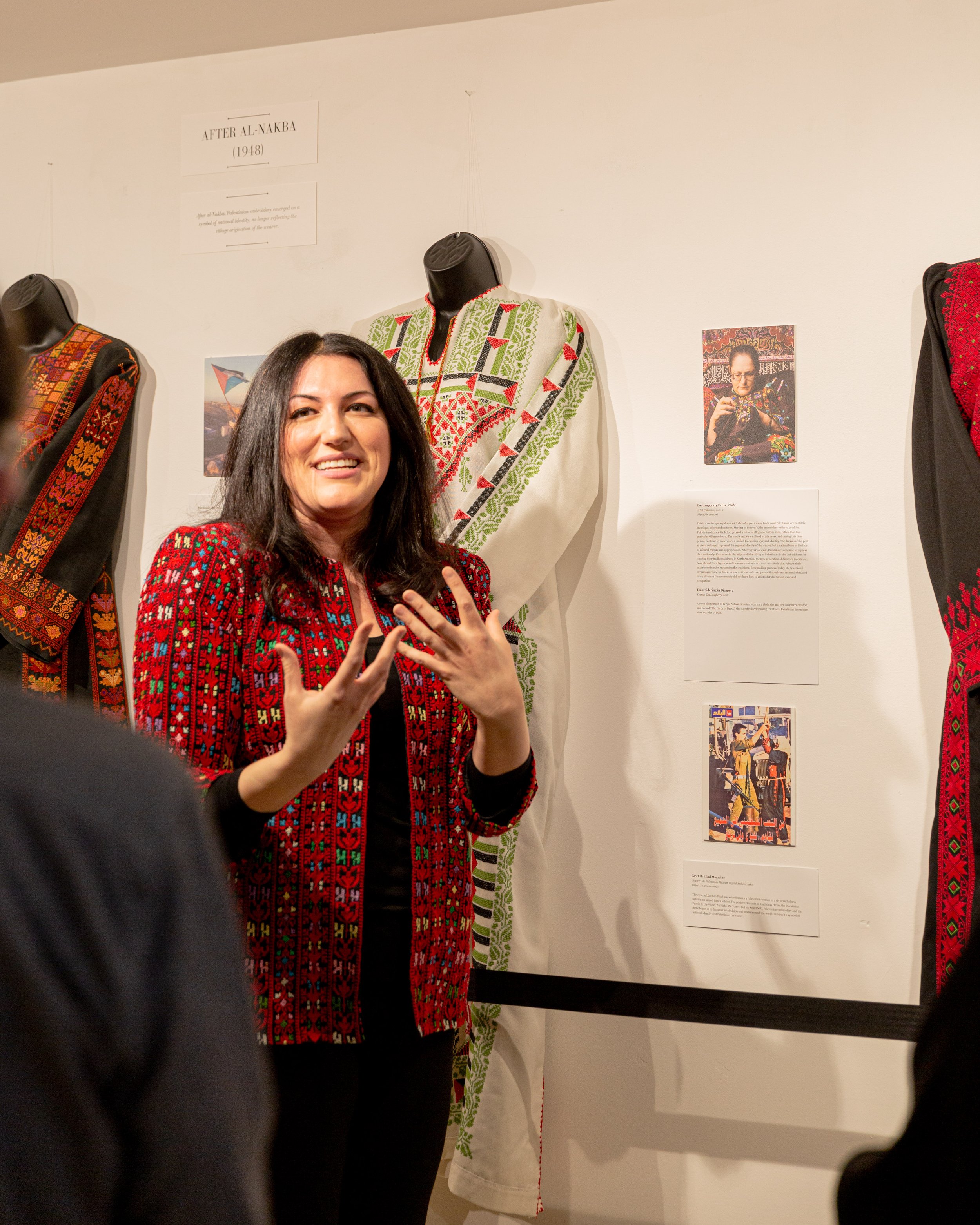 Opening Night of Photograph by Farrah Skeiky, TATREEZ INHERITANCE at the Museum of the Palestinian People, 2023 