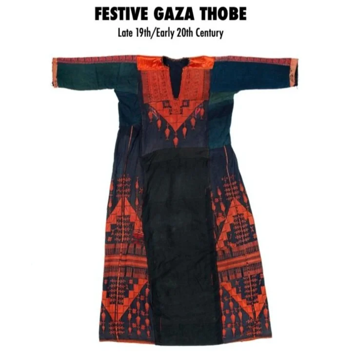 Printable Pattern: Festive Gaza Thobe (Late 19th/Early 20th Century)  The  Tatreez Institute