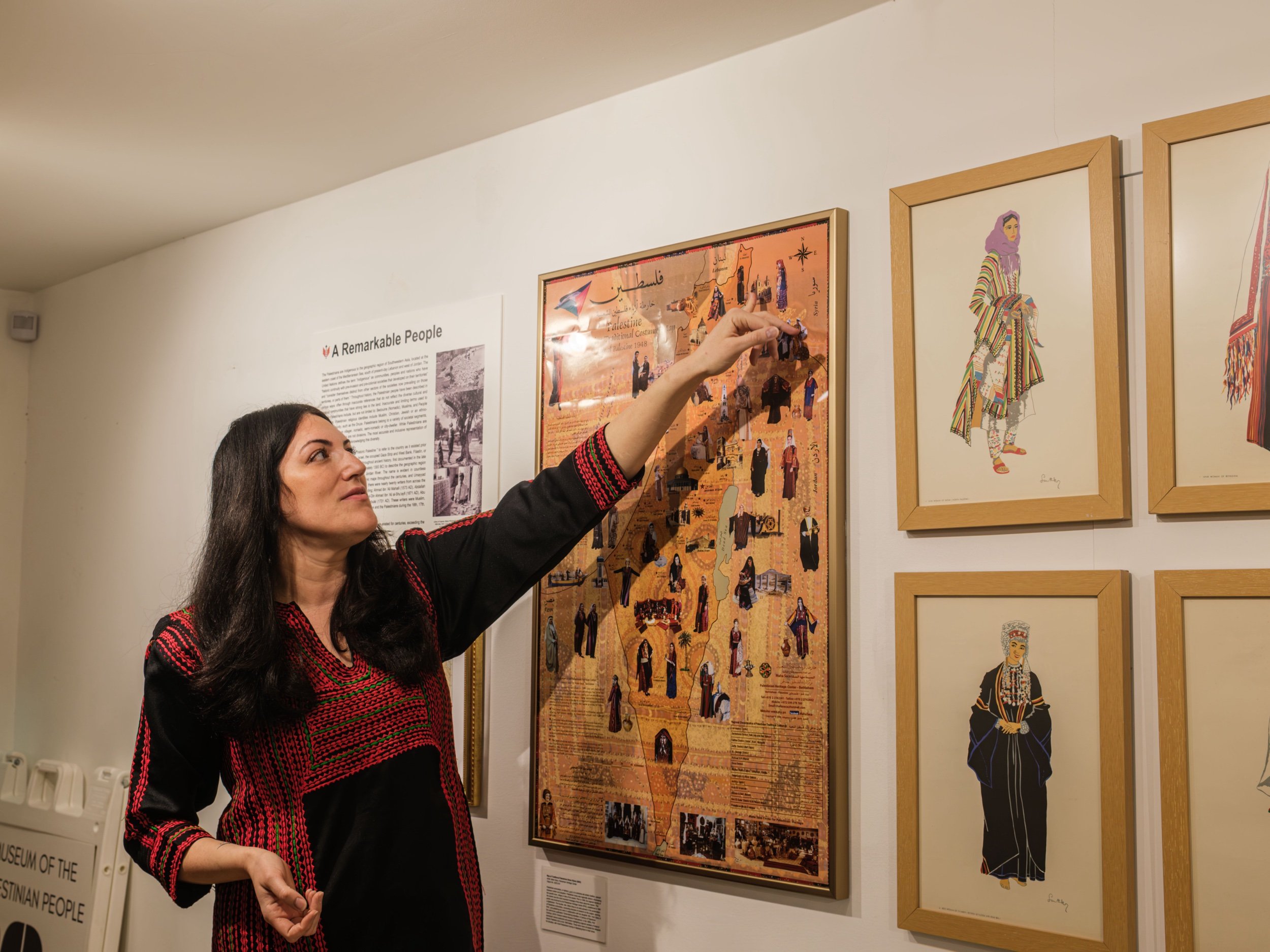 Photographer Chis Gale 2024, Curator Tour at Museum of the Palestinian People