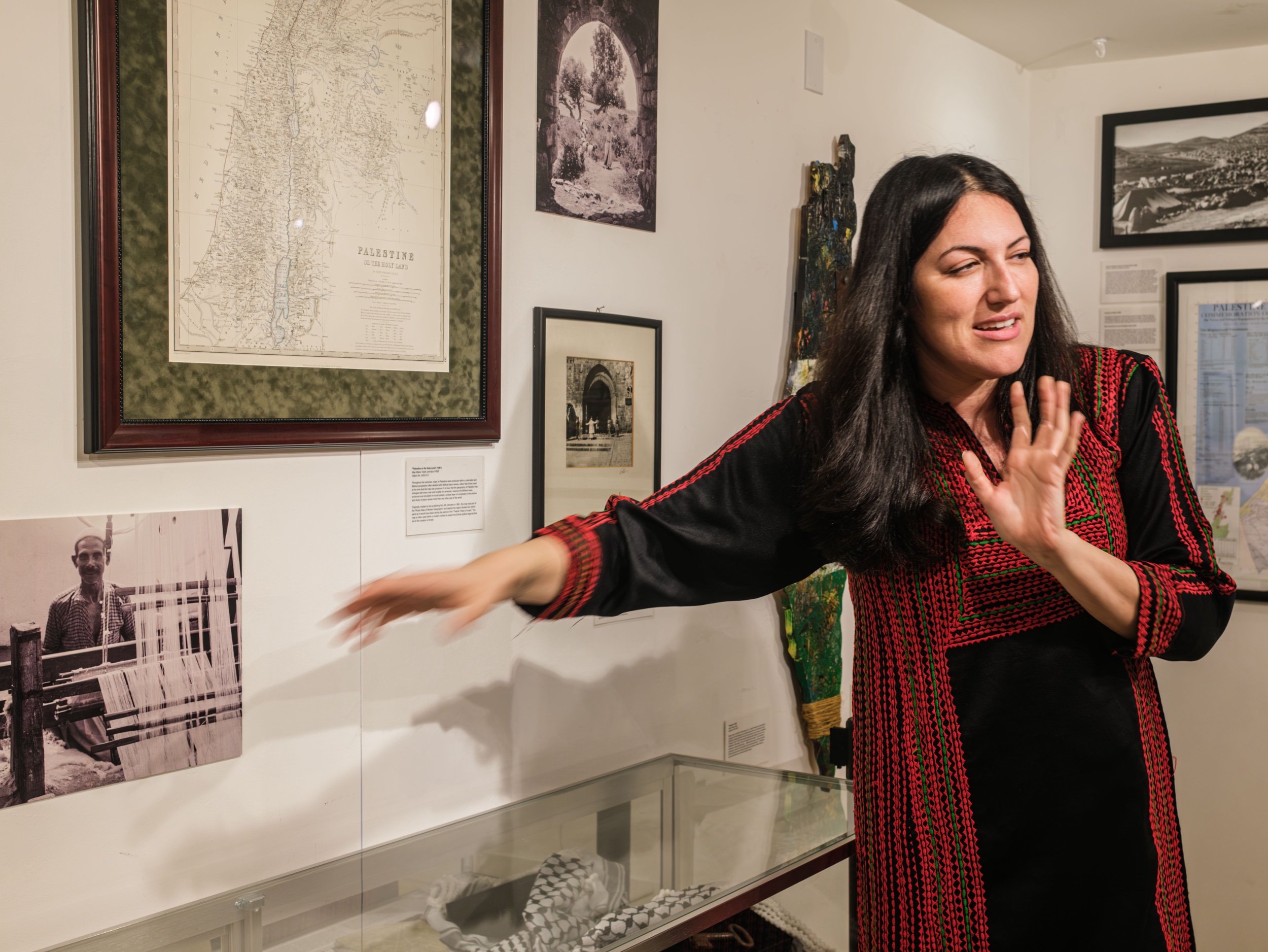 Photographer Chis Gale 2024, Curator Tour at Museum of the Palestinian People