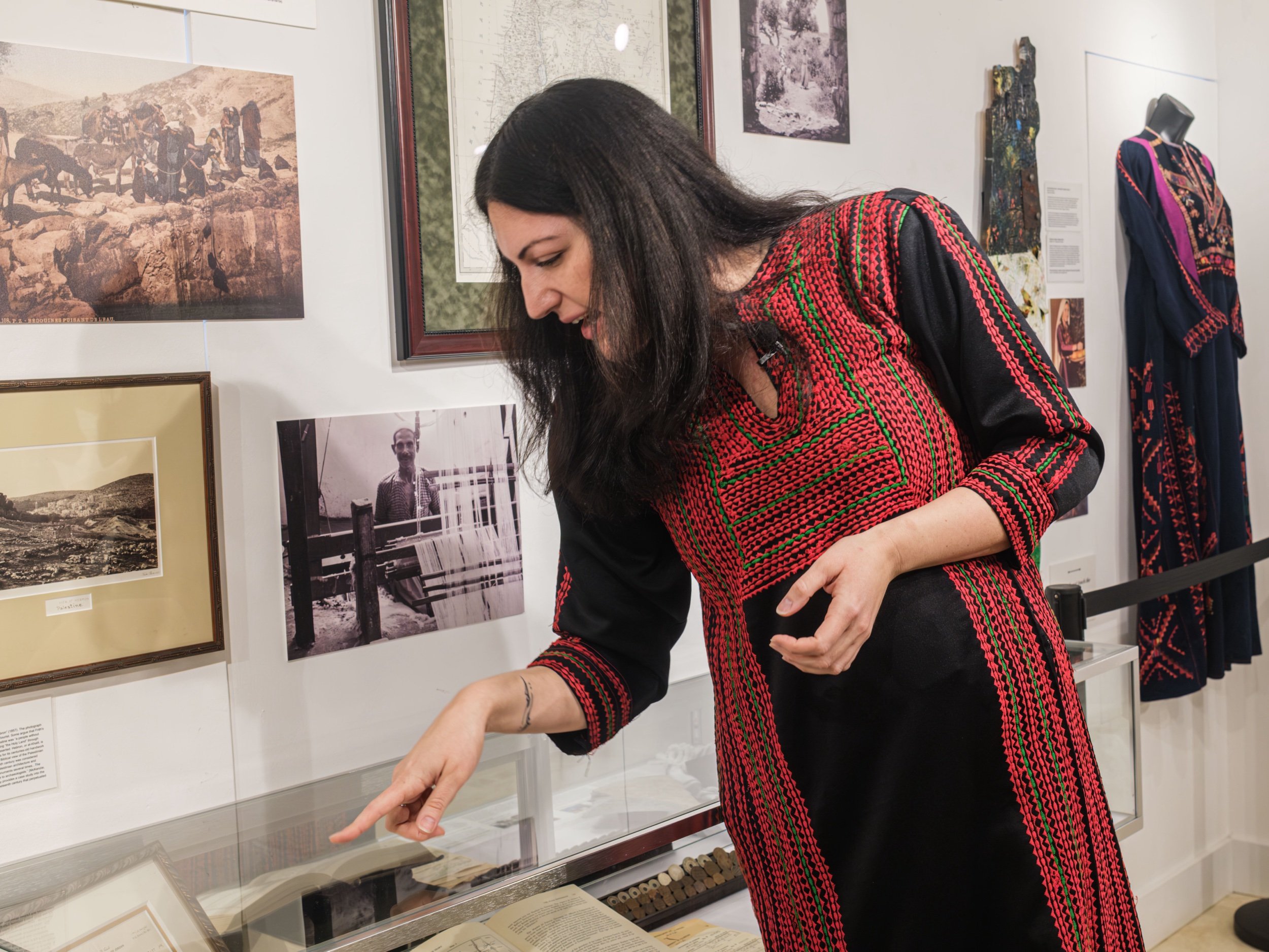 Photographer Chis Gale 2024, Curator Tour at Museum of the Palestinian People