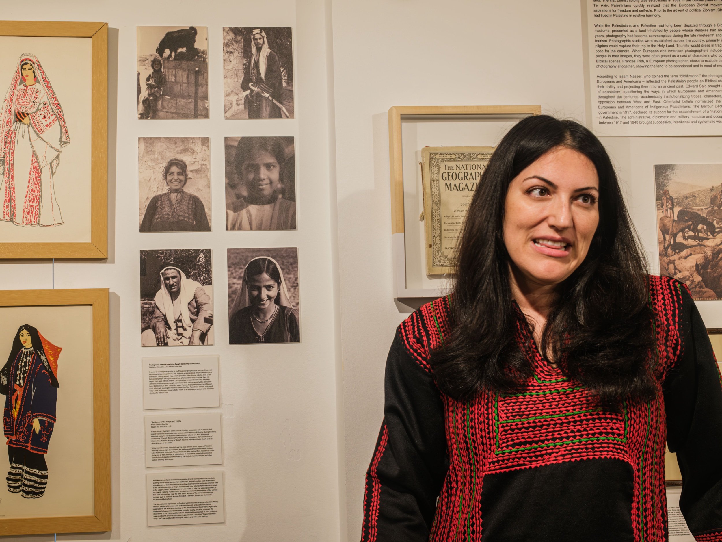 Photographer Chis Gale 2024, Curator Tour at Museum of the Palestinian People