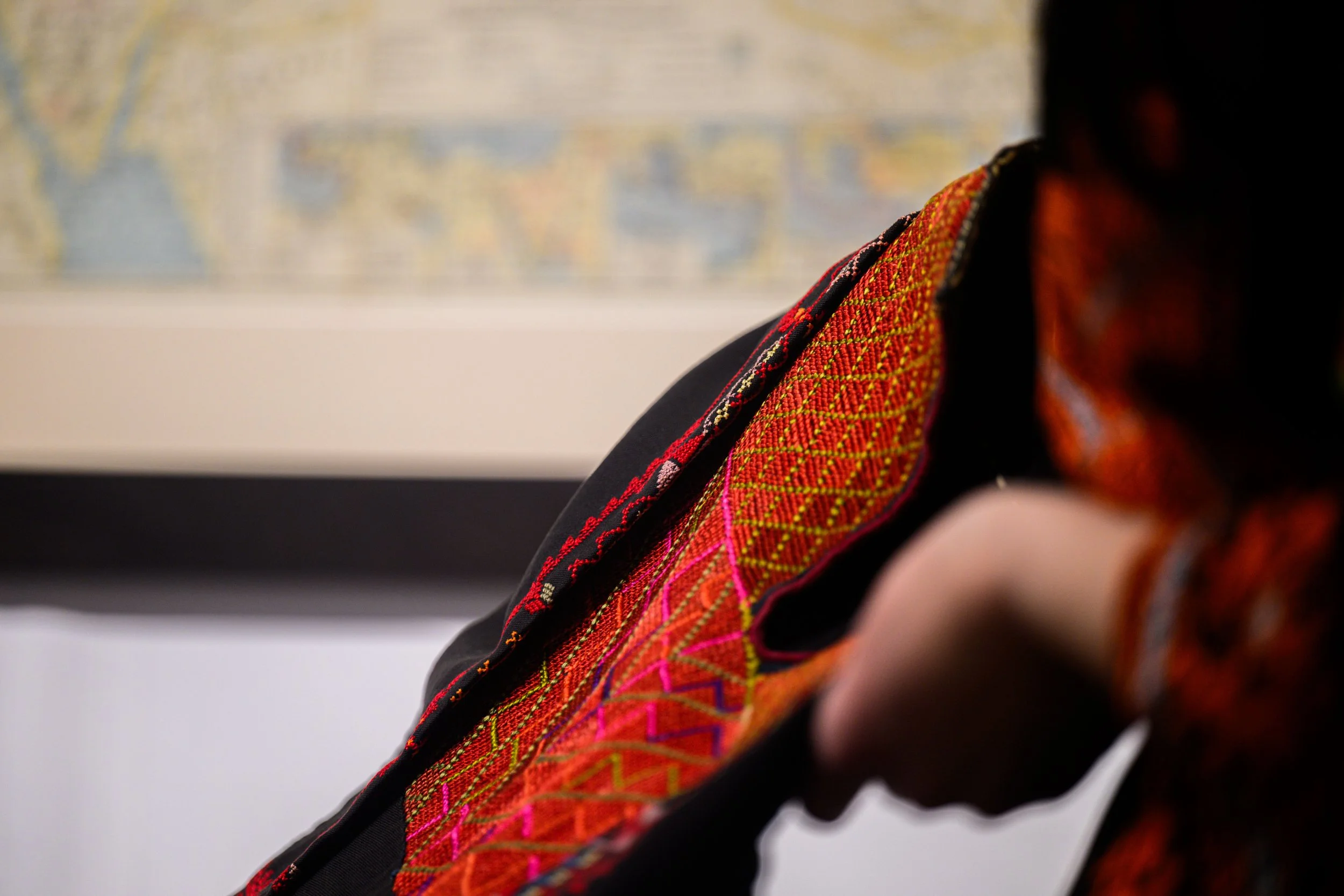Photograph by Chris Gale on March 8, 2025. More photographs: https://chrisgale.photo/museum-of-the-palestinian-people-dress-collection-event 