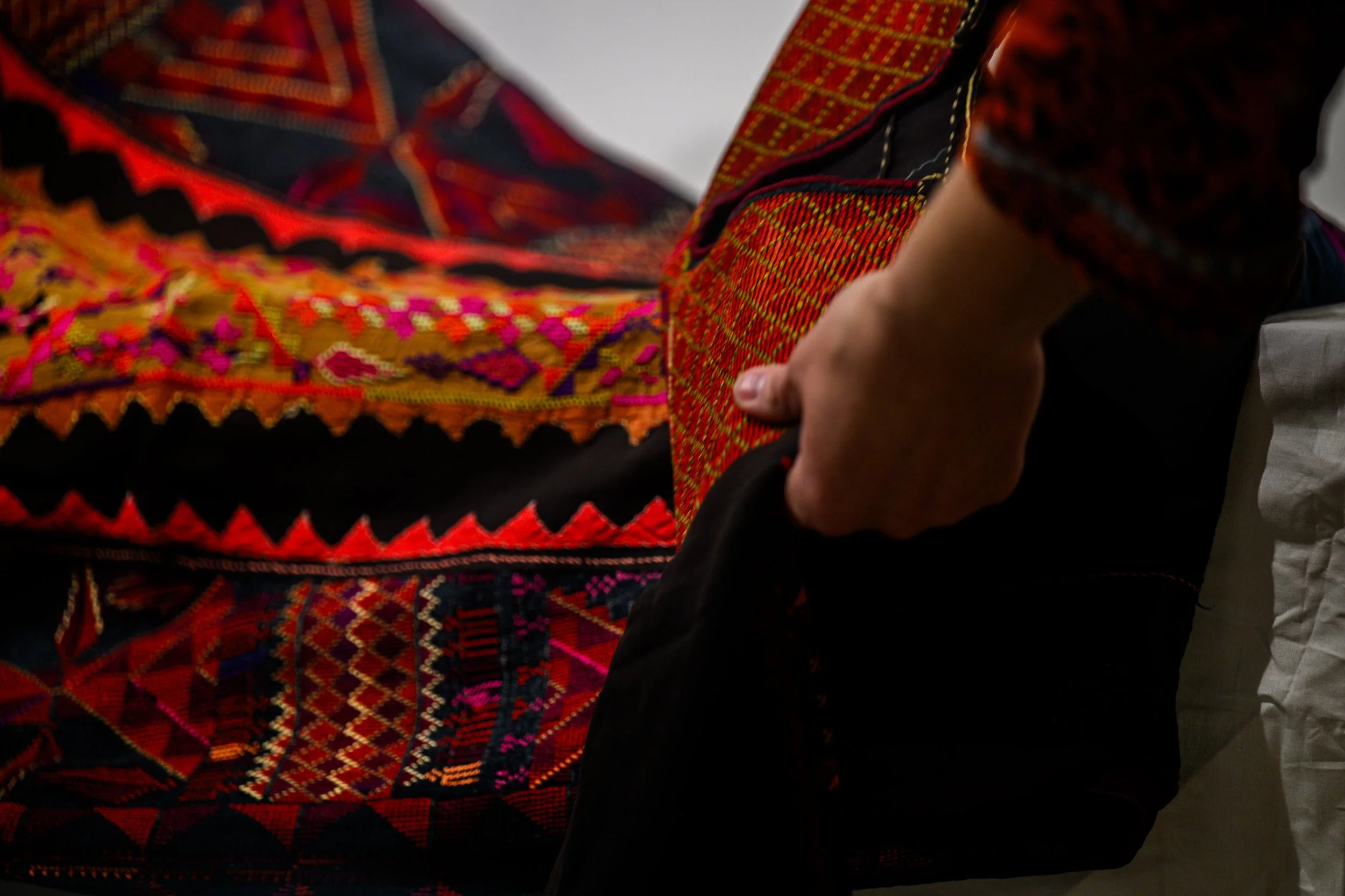 Photograph by Chris Gale on March 8, 2025. More photographs: https://chrisgale.photo/museum-of-the-palestinian-people-dress-collection-event 