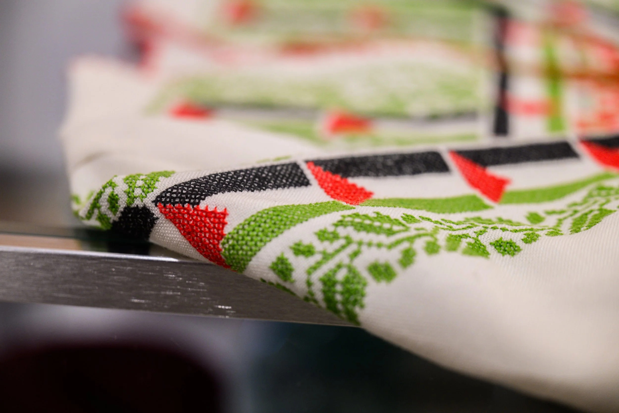 Photograph by Chris Gale on March 8, 2025. More photographs: https://chrisgale.photo/museum-of-the-palestinian-people-dress-collection-event 