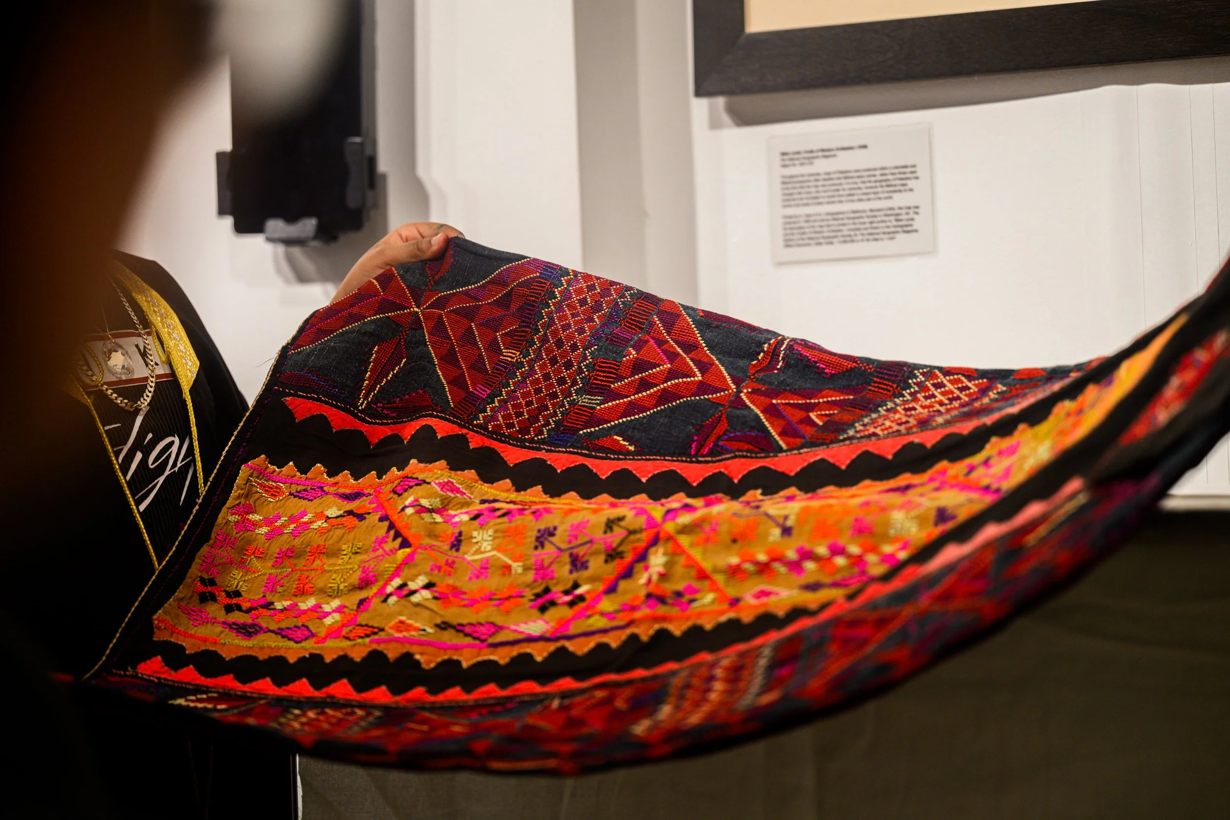 Photograph by Chris Gale on March 8, 2025. More photographs: https://chrisgale.photo/museum-of-the-palestinian-people-dress-collection-event 