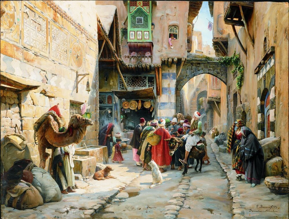 A-Street-Scene,-Damascus Gustav Bauernfeind.jpg