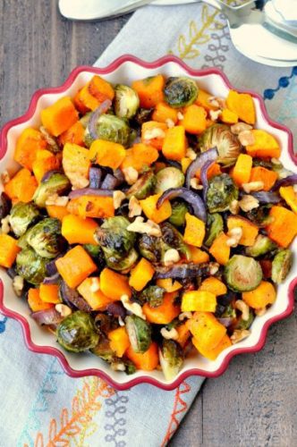 Roasted Brussel Sprouts &amp; Butternut Squash