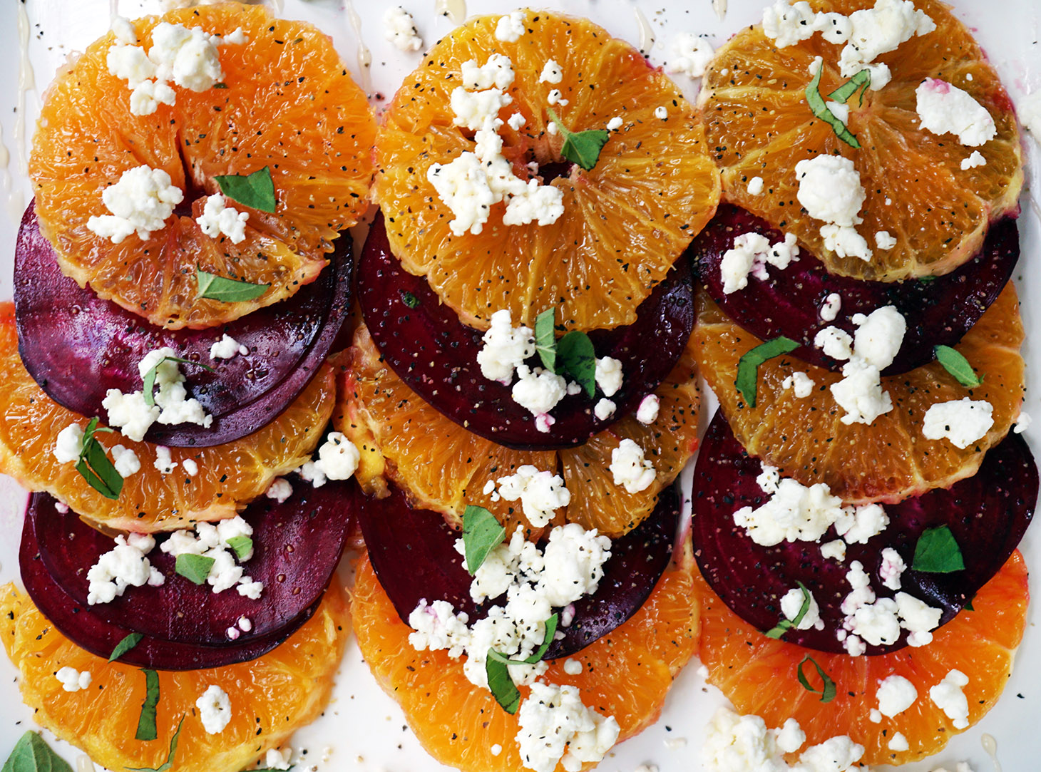 Blood Orange, Shaved Beets and Goat Cheese Salad - Dish It Girl Recipe Box