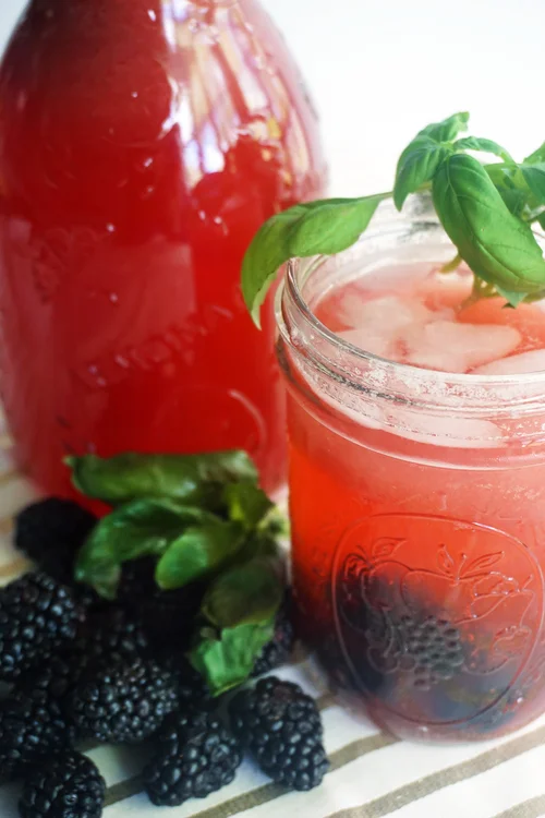 Refreshing Blackberry Basil Lemonade Dish It Girl Recipe Box
