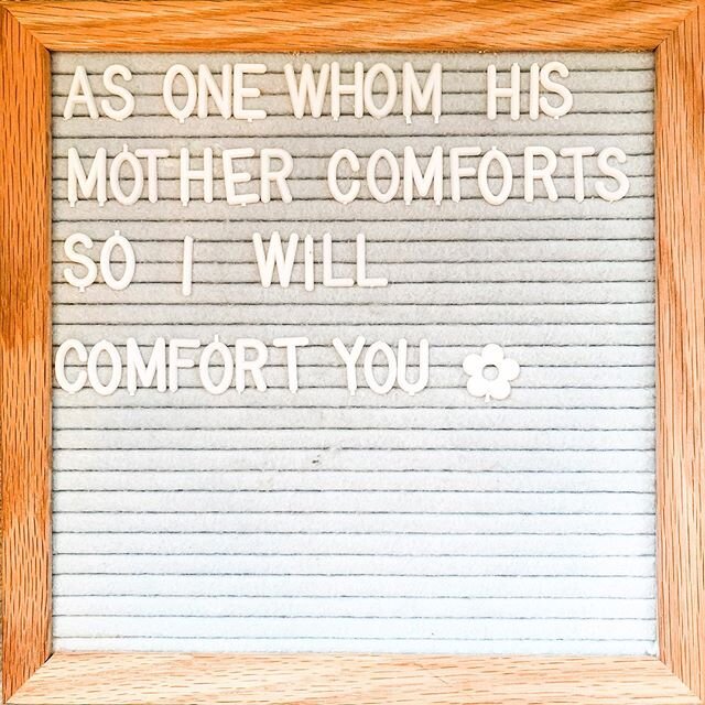 ~|faith|~ Isaiah 66:13.. &ldquo;As a mother comforts her child, so will I comfort you; and you will be comforted over Jerusalem.&rdquo;
*
*
You do not have to be a mother in the traditional sense of the word to be a comforter, caregiver, or nurturer.