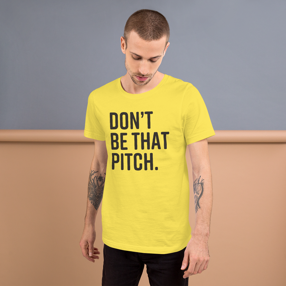 DONT-BE-THAT-PITCH1-brown_mockup_Front_Mens-Lifestyle-2_Yellow.png