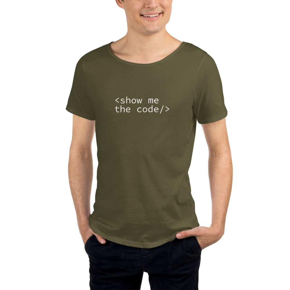 Show-me-the-code-white_mockup_Front_Mens_Military-Green.png