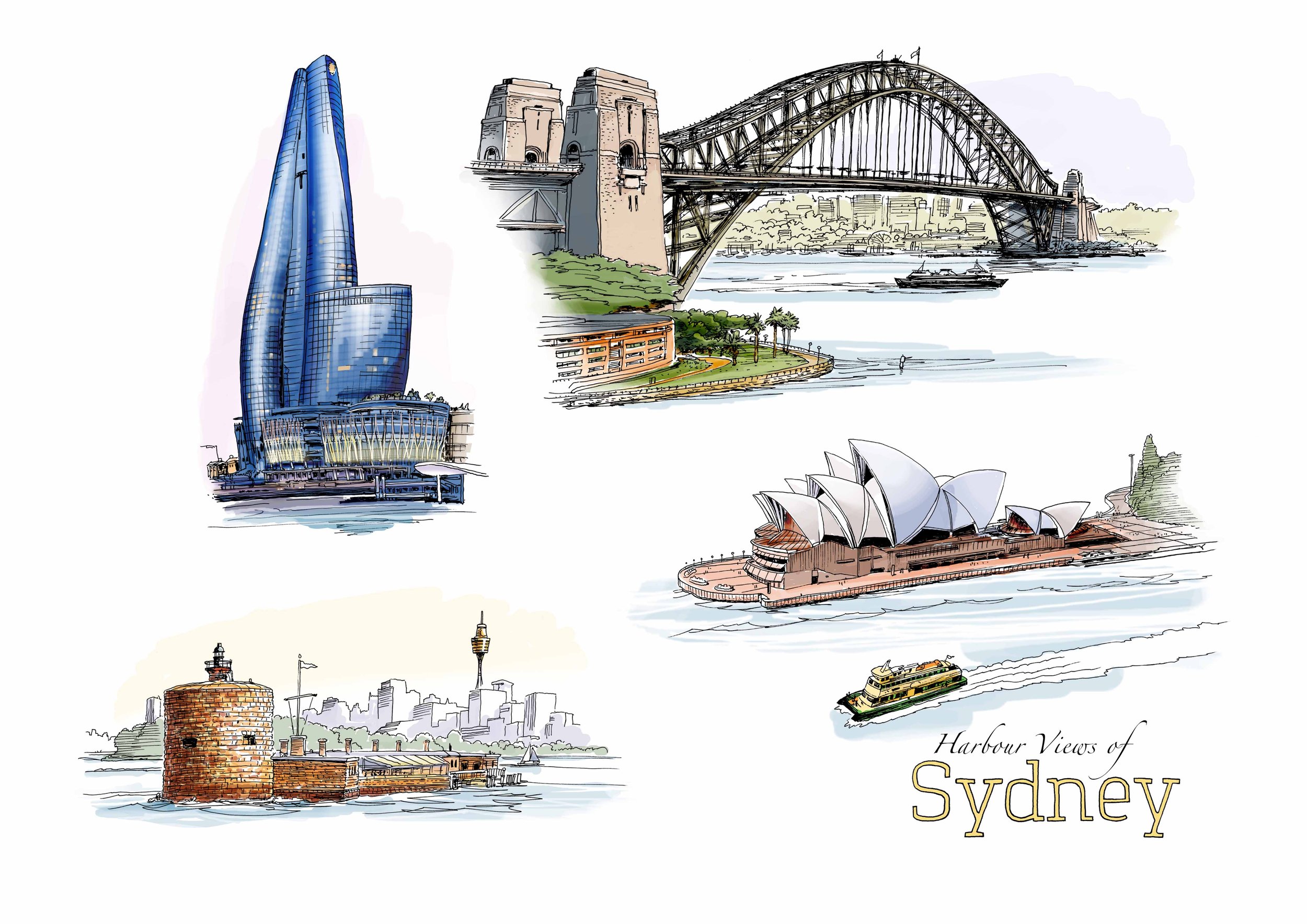 Harbour Views of SYDNEY-Lew Keilar.jpg