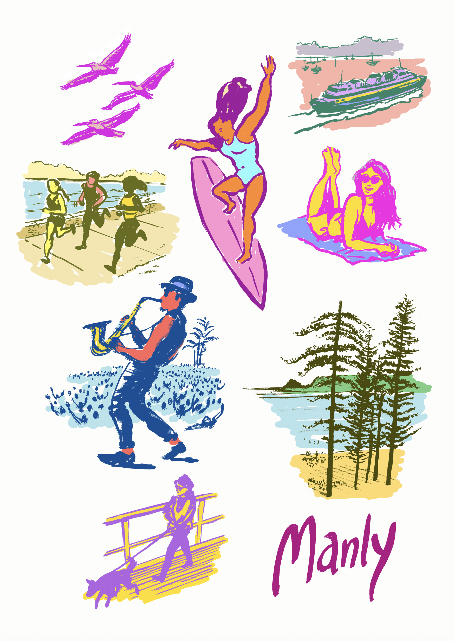 Manly montage -Lew Keilar.png