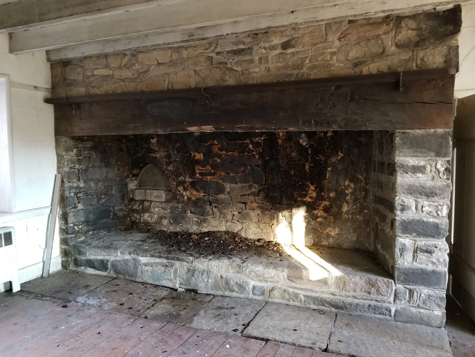 1744 walk-in fireplace