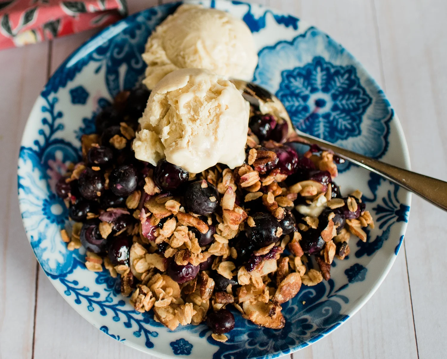 Healthy Blueberry Crisp