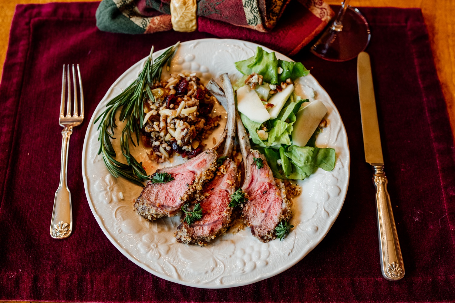 Fresh Herb-Crusted Rack of Lamb — Nourish & Charm