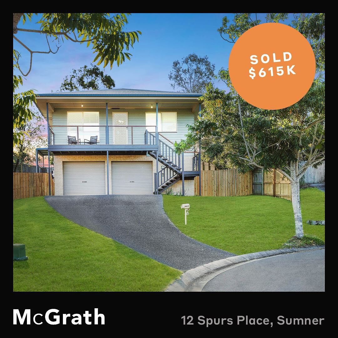 J U S T  S O L D
12 Spurs Place, Sumner 

#mcgrath #sold

@bradybarri 
@ribeiro_becca