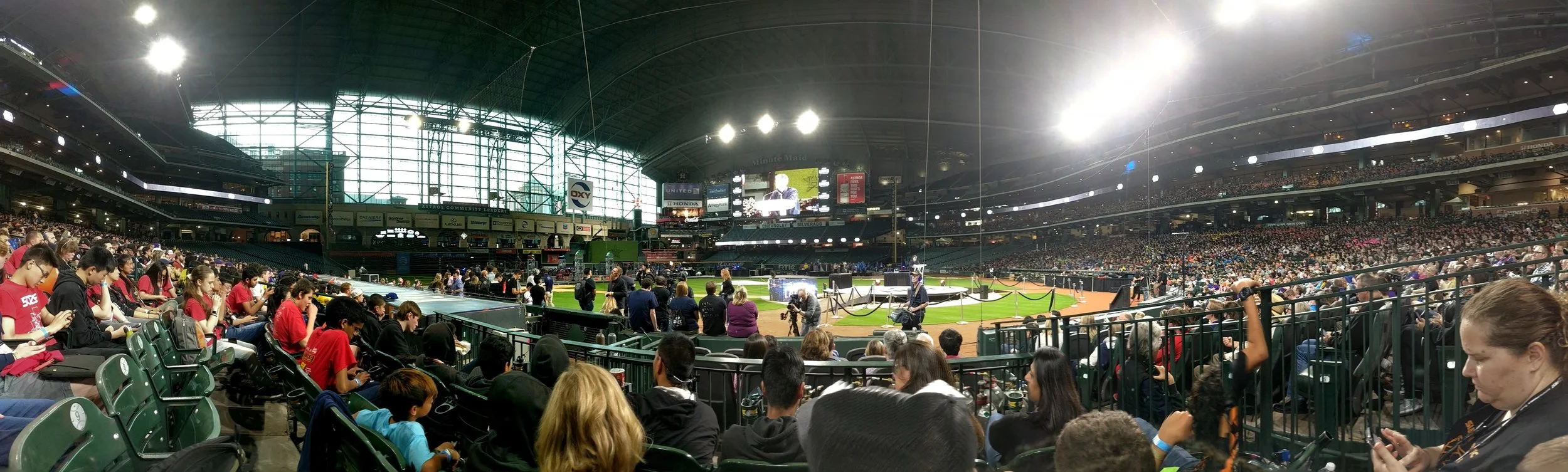 Our view at Minute Maid Park