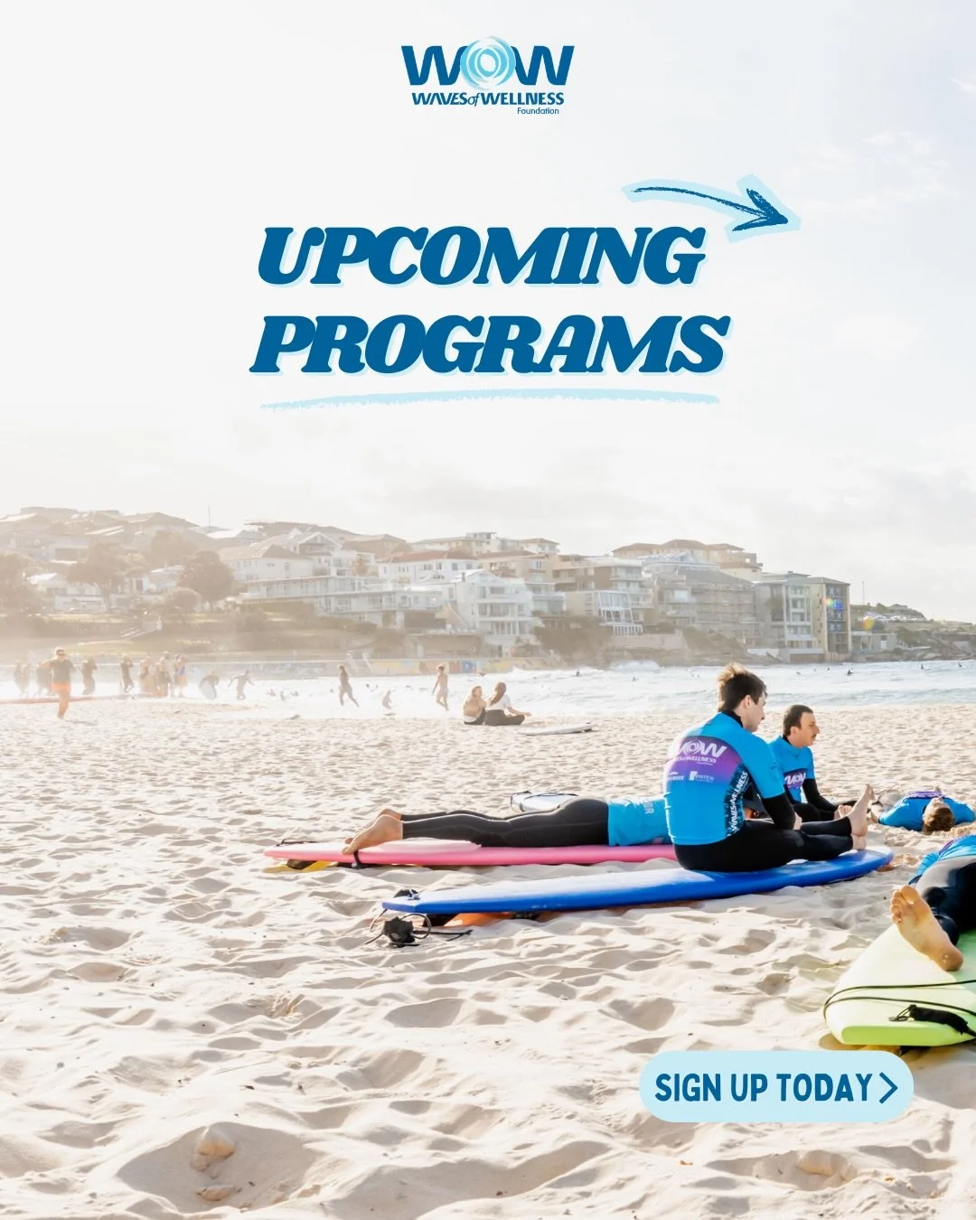 In response to the Bondi tragedy, we&rsquo;re offering a gentle space for connection, support, and time in the ocean.

Our 8-week Surf Therapy Program begins next week at Bondi Beach and is open to adults affected by the Bondi attacks.

Each week com