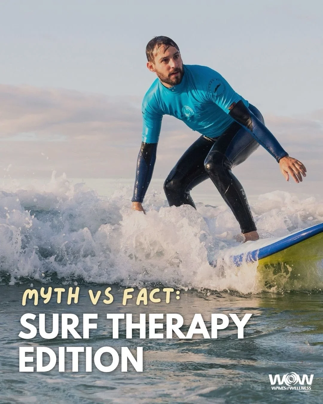 Myth vs Fact: Surf Therapy Edition 🌊

There&rsquo;s a lot of assumptions about what surf therapy is - and isn&rsquo;t.

We&rsquo;re breaking down some of the most common myths and sharing what the evidence (and our experience) actually shows.

From 