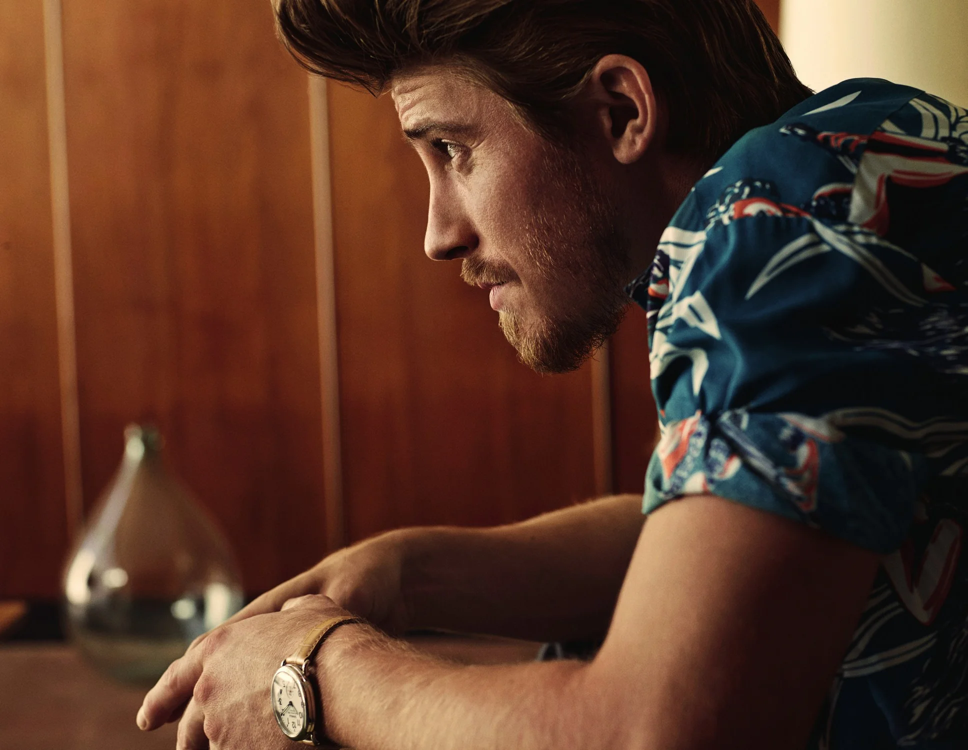 Silk pongee shirt PRADA watch SHINOLA