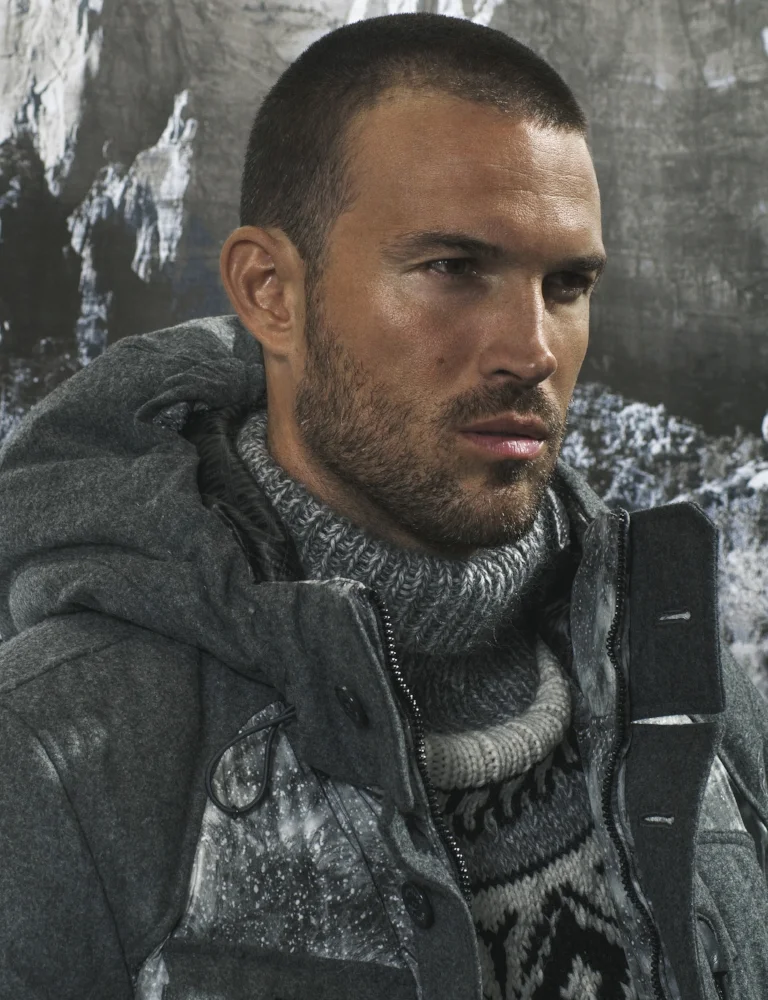 guivre coat and wool fair isle sweater MONCLER W