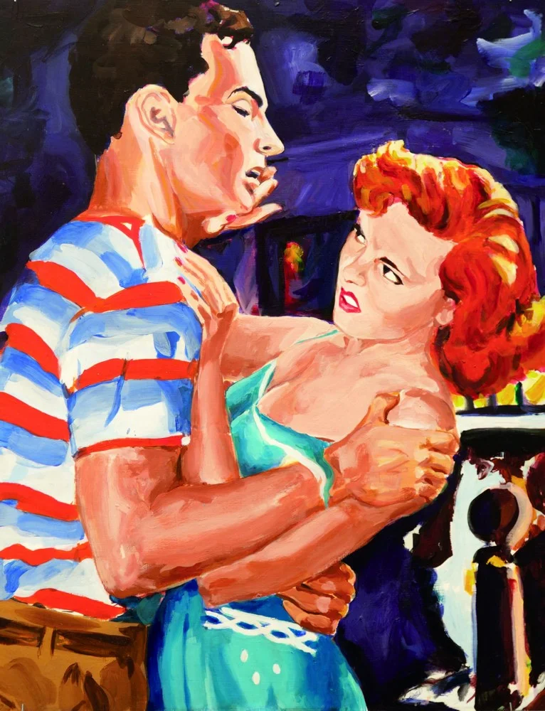 AMBOY DUKES, 1981, acrylic on masonite, 26 x 32 inches