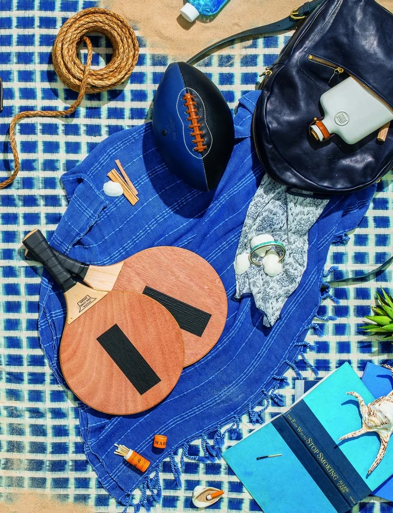 8. sterling silver cuff MOTW 9. kadima set MOTW 11. handmade leather football LEATHER HEAD 13. white ceramic flask MISC. GOODS 14. turkish cotton towel MOTW 15. burma navy leather backpack IL BISONTE 1 ― 6 available at gentrynyc.com; 7 ― 15 available at manoftheworld.com