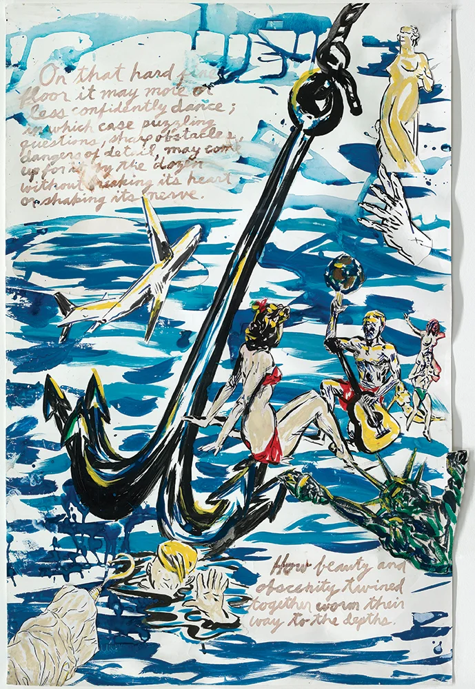 Raymond Pettibon On that Hard Fine Floor, 2007 Courtesy of the artist and Regen Projects