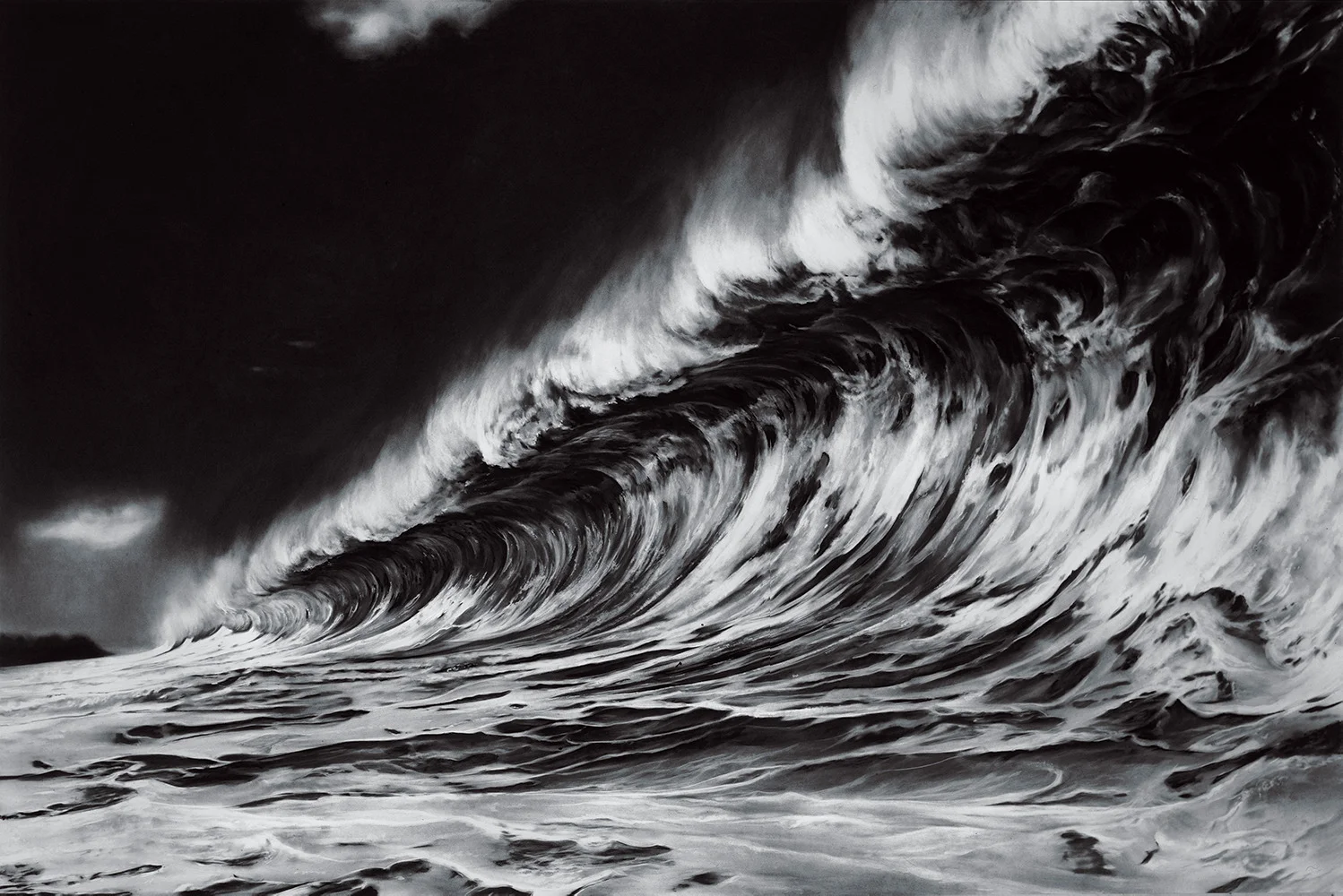 Robert Longo Red Sea Charcoal on stretched paper 70 x 120 inches Courtesy of the artist and Metro Pictures Gallery