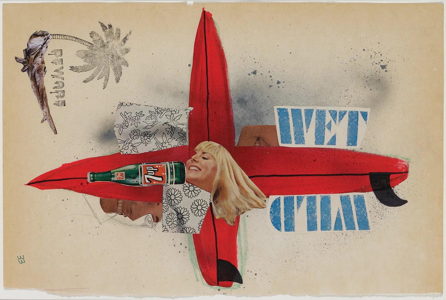 Ben Brough Wet N' Wild, 2009 Mixed media on paper