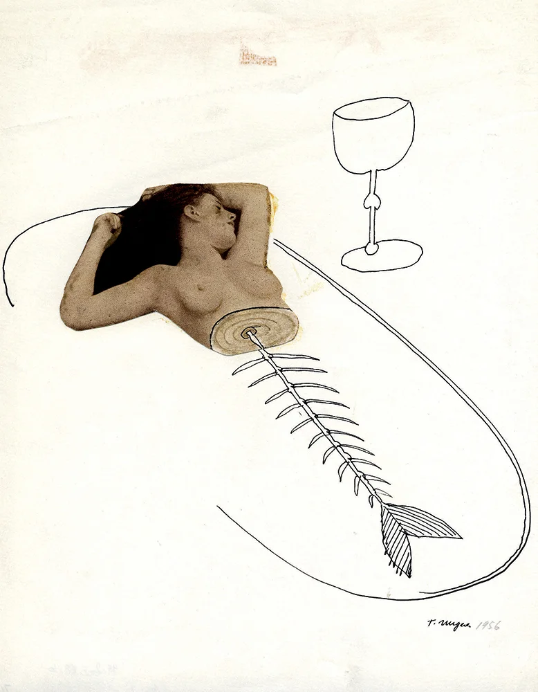 UNTITLED 1988, from Schnipp Schnapp, India ink and photo-collage on paper, 11.6 x 8.2 inches