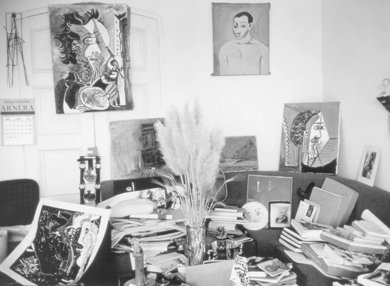 Pablo Picasso’s studio – Photo by Alexander Liberman